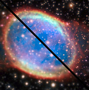 A NGC 6563 com e sem óptica adaptativa