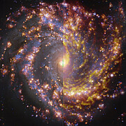 Vergelijking van verschillende opnamen van het sterrenstelsel NGC 4303