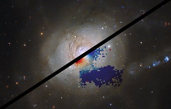 Mapování splývajících galaxií