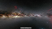 Screenshot of ESO virtual tours 360° for the Milky Way Tour