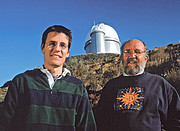 Didier Queloz e Michel Mayor em La Silla