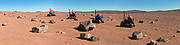 Time-lapse view of the ESA Seeker autonomous rover during tests at Paranal