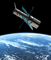 Il Telescopio Spaziale Hubble in orbita
