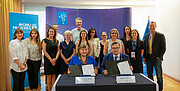 Representantes do ESO e da UN Women