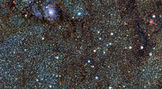 Visión infrarroja de la Nebulosa de la Laguna (Messier 8) tomada por VISTA