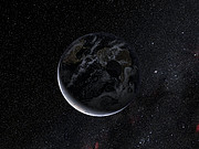 Paso de la sombra del planeta enano Eris durante la ocultación de Noviembre de 2010