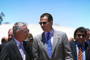 The Prince of Asturias during his visit to ESO's Paranal Observatory