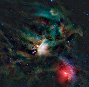Vue infrarouge de la région de formation stellaire Rho Ophiuchi