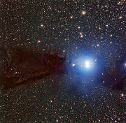 Le nuage sombre Lupus 3 et les jeunes étoiles chaudes qui y sont associées