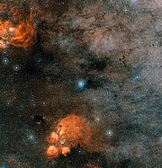 Die Himmelsregion um den Stern Gliese 667C