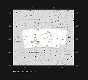 Trpasličí galaxie v souhvězdí Sochaře – poloha na obloze