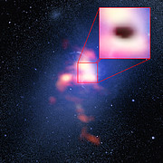 Sammansatt bild av cD-galaxen Abell 2597