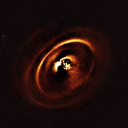 Disc around the young star RX J1615