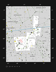 Stjärnbildningsområdena NGC 6334 och NGC 6357 i stjärnbilden Skorpionen