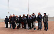 Personal de ESO junto con varios invitados en Cerro Armazones