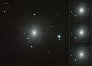 VISTA: Mozaika zdjęć NGC 4993 pokazująca zmieniającą się kilonową