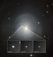 O Hubble observa a primeira quilonova
