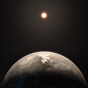 Künstlerische Darstellung des Planeten Ross 128 b