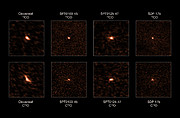 Observations de quatre galaxies lointaines à sursauts d’étoiles au moyen d’ALMA