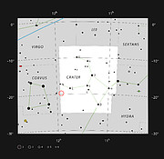 NGC 3981 dans la constellation de la Coupe