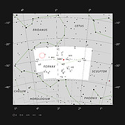 El Campo Ultra Profundo del Hubble en la constelación de Fornax