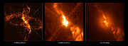R Aquarii,gezien door de Very Large Telescope en de Hubble-ruimtetelescoop