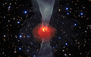 Simulación de un agujero negro supermasivo