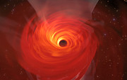 Simulation of a Supermassive Black Hole