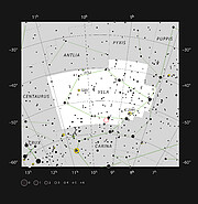 NGC 2899 en la constelación de Vela