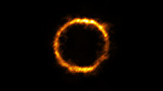 Imagen de SPT0418-47 obtenida con lente gravitacional