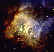 Star-forming region RCW38 in the Milky Way