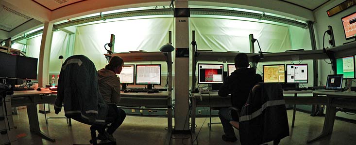 Astronomers working at La Silla