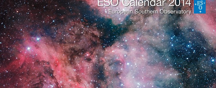 Capa do calendário do ESO para 2014