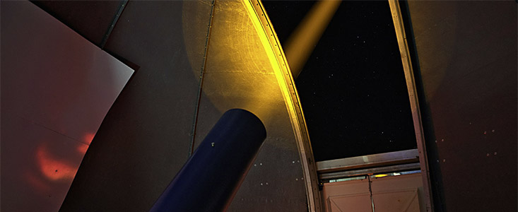 Testando sistemas de estrela guia laser em Tenerife