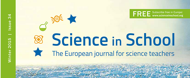 The cover of Science in School issue 34