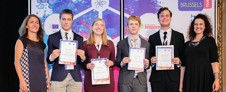 I vincitori del concorso European Union Contest for Young Scientists 2016
