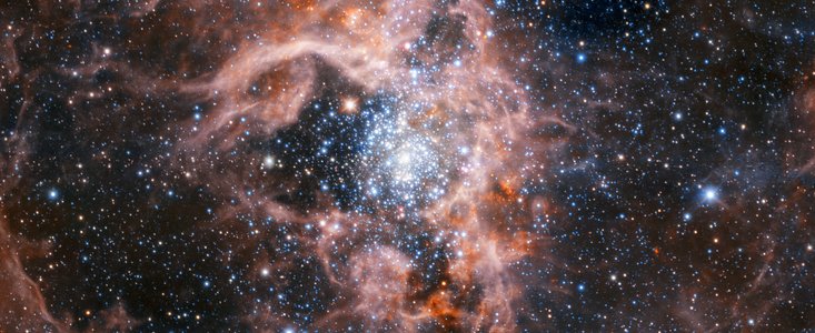 The Tarantula Nebula region imaged with HAWK-I with the Adaptive Optics Facility