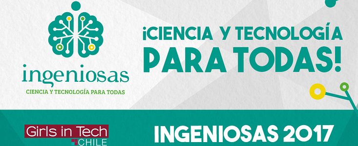 Cartel promocional de las actividades de INGENIOSAS en Temuco