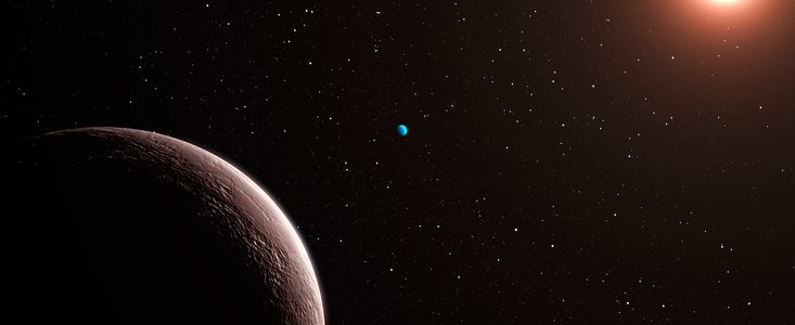 Impresión artística del nuevo sistema descubierto Gliese 581