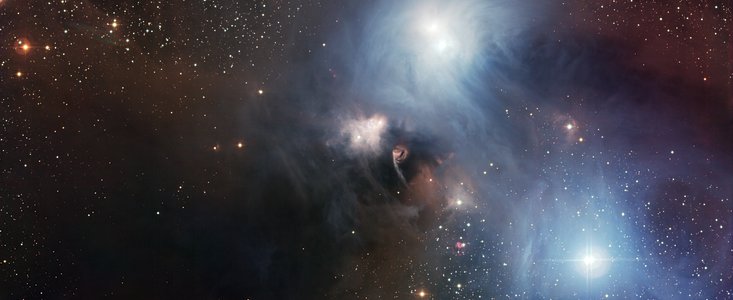 Die Himmelsregion um R Coronae Australis, gesehen mit dem Wide Field Imager auf La Silla