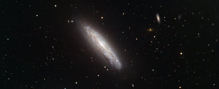 La galaxia súper vientos NGC 4666