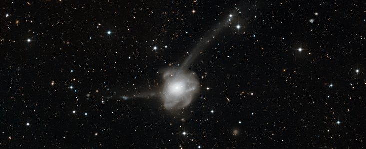 Atoms-for-Peace: a galactic collision in action*