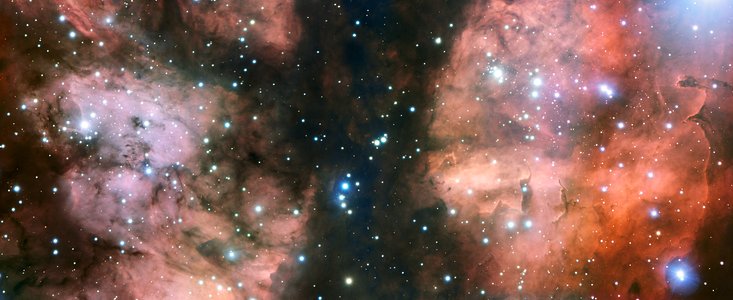 Närbild av nebulosan NGC 6357