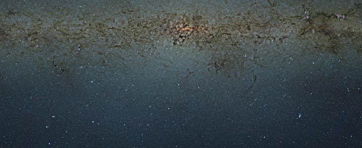 Mosaico gigapíxel de las partes centrales de la Vía Láctea obtenido por VISTA