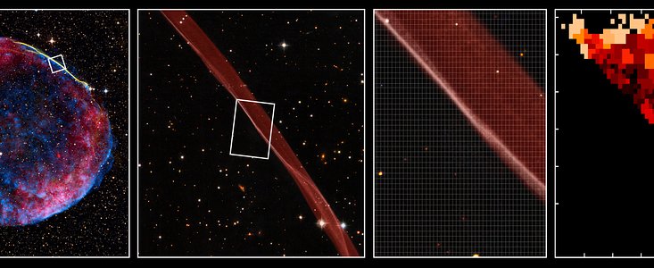 Observaciones de VLT/VIMOS del frente de choque del remanente de la supernova SN 1006