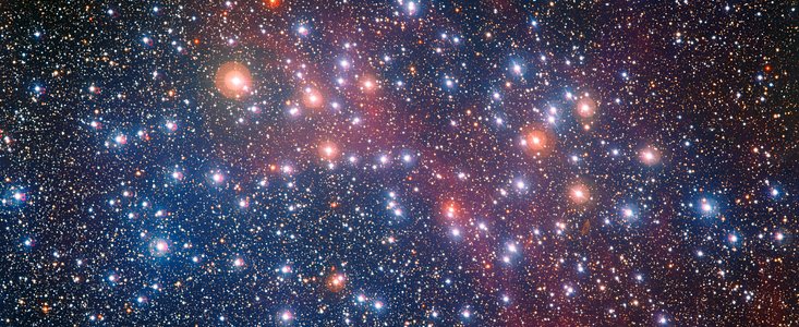 L'amas d'étoiles coloré NGC 3532 