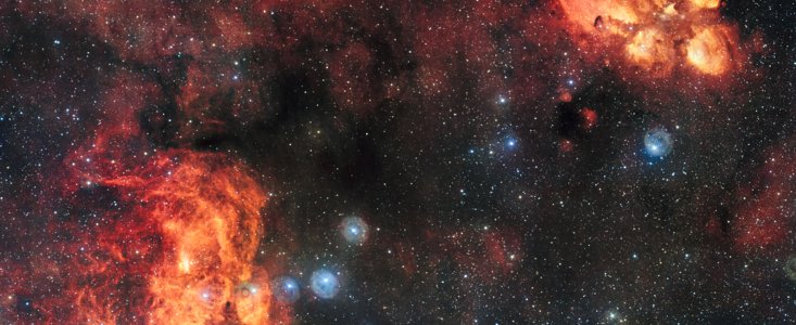 The Cat’s Paw and Lobster Nebulae