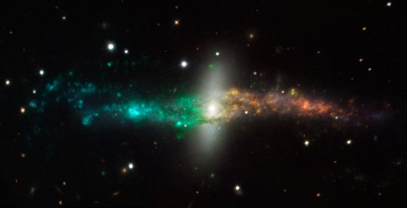 MUSE colour-coded image of NGC 4650A