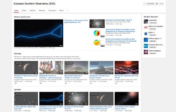L'ESO raggiunge cinque milioni di visualizzazioni su YouTube