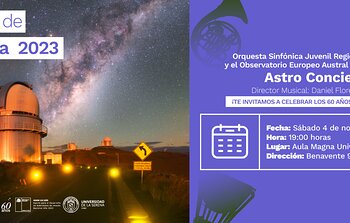 ESO y la Orquesta Sinfónica Juvenil Regional de Coquimbo te invitan a su primer Astro Concierto